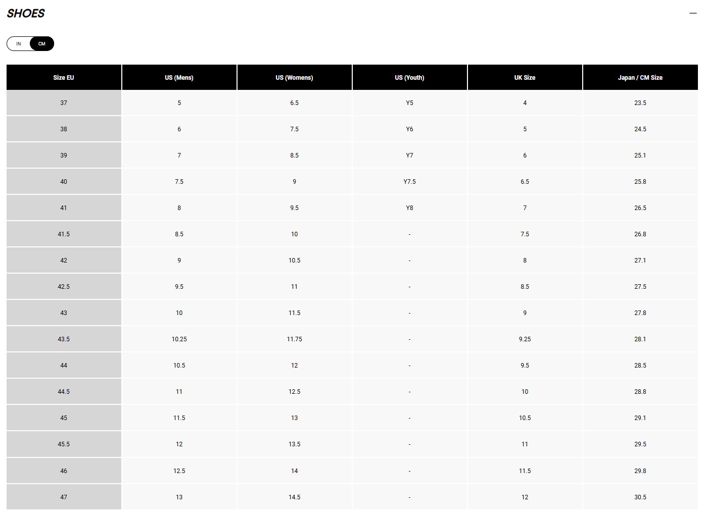 size-table-image